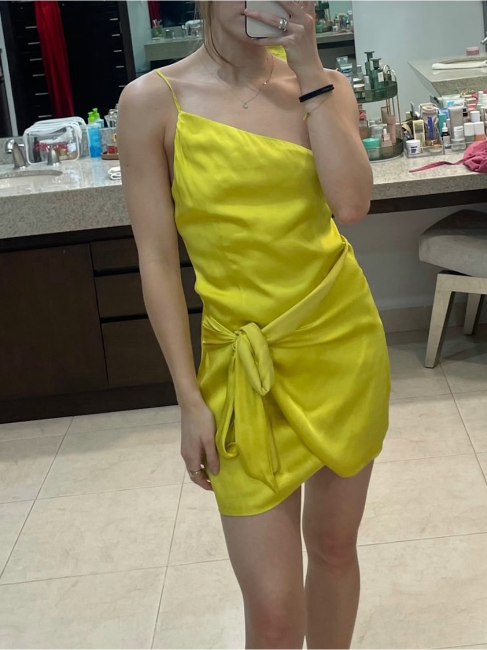 Lovers + Friends Karen Mini Dress - Yellow - Small - Picture 5 of 11